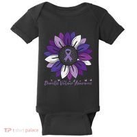 Sunflower Domestic Violence Awareness Month Baby Bodysuit thumb 0