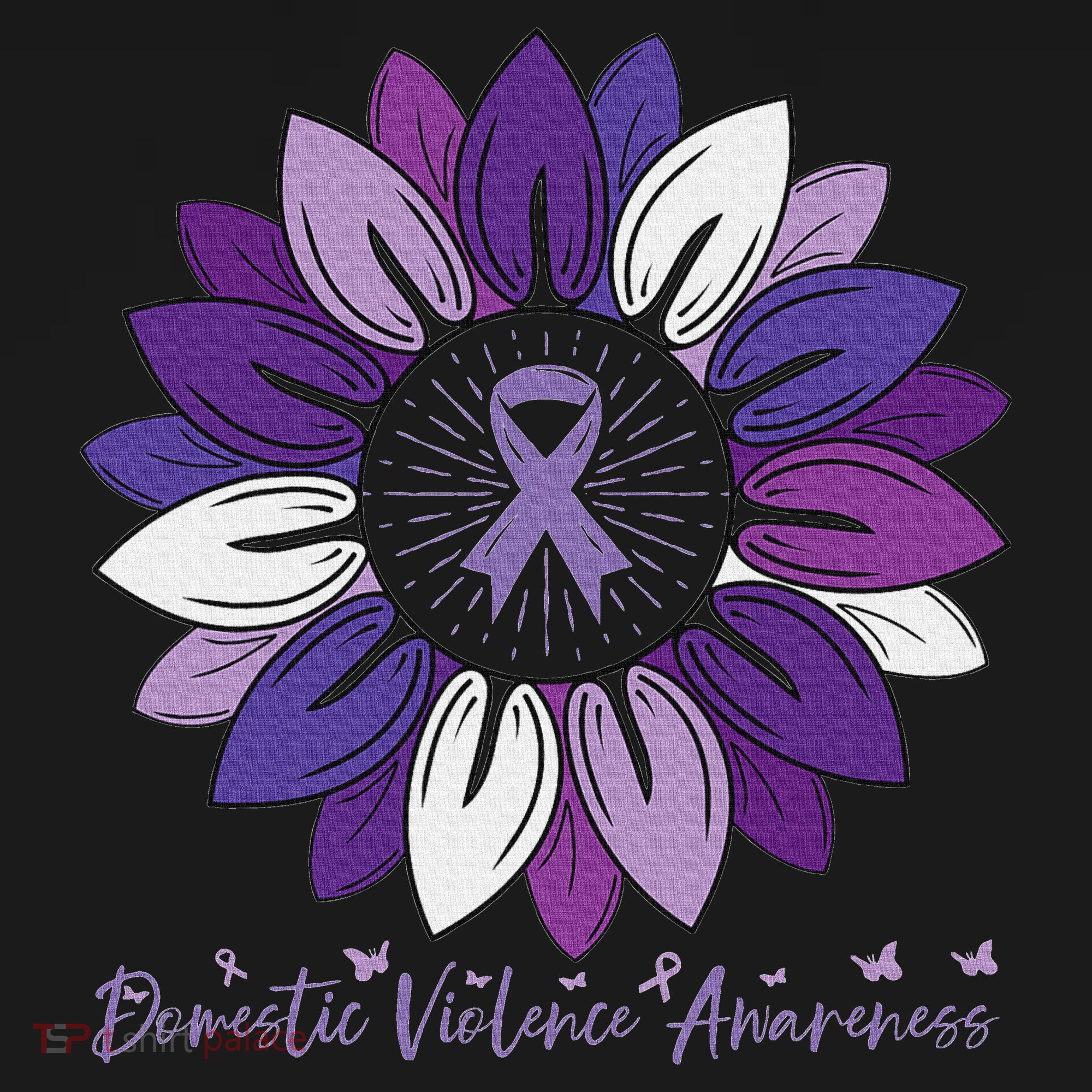 Sunflower Domestic Violence Awareness Month Baby Bodysuit