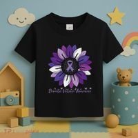 Sunflower Domestic Violence Awareness Month Toddler T-Shirt thumb 3