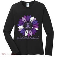 Sunflower Domestic Violence Awareness Month Women's Long Sleeve Shirt thumb 0
