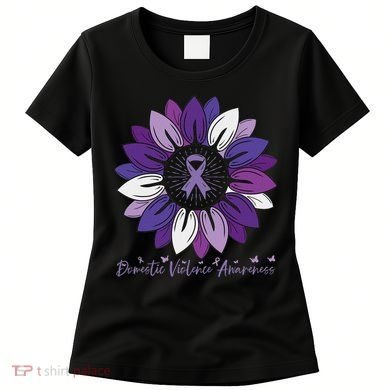 Sunflower Domestic Violence Awareness Month Women's T-Shirt