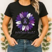 Sunflower Domestic Violence Awareness Month Women's T-Shirt thumb 2