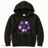 Sunflower Domestic Violence Awareness Month Kids Hoodie thumb 0