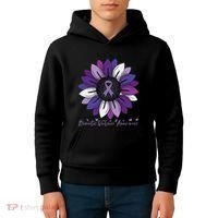 Sunflower Domestic Violence Awareness Month Kids Hoodie thumb 4