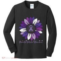 Sunflower Domestic Violence Awareness Month Kids Long Sleeve Shirt thumb 0