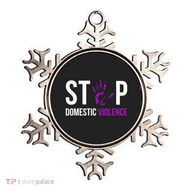 Stop Domestic Violence Awareness Survivor Gift Design Ornament