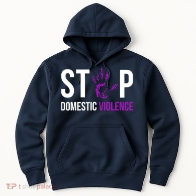 Stop Domestic Violence Awareness Survivor Gift Design Hoodie
