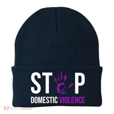 Stop Domestic Violence Awareness Survivor Gift Design Beanie