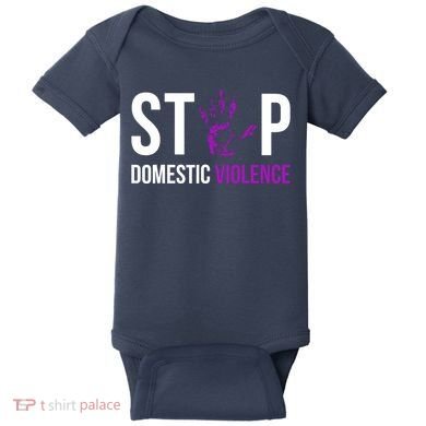 Stop Domestic Violence Awareness Survivor Gift Design Baby Bodysuit