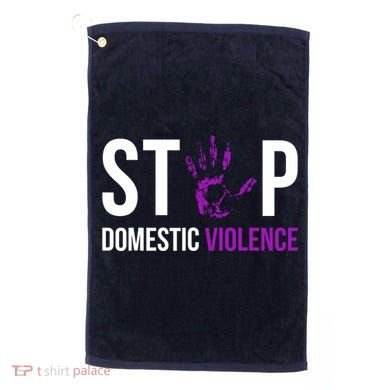 Stop Domestic Violence Awareness Survivor Gift Design Golf Towel