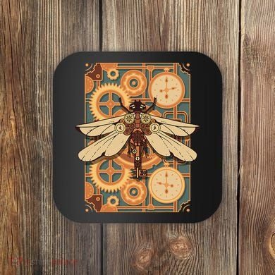 Steampunk Dragonfly Victorian Art Mechanical Steam Punk Coaster