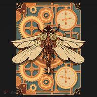 Steampunk Dragonfly Victorian Art Mechanical Steam Punk Toddler Hoodie thumb 2