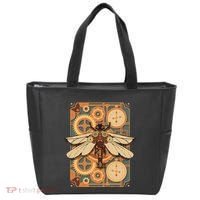 Steampunk Dragonfly Victorian Art Mechanical Steam Punk Tote Bag thumb 0