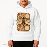 Steampunk Dragonfly Victorian Art Mechanical Steam Punk Hoodie thumb 2