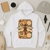 Steampunk Dragonfly Victorian Art Mechanical Steam Punk Hoodie thumb 3