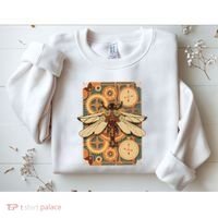 Steampunk Dragonfly Victorian Art Mechanical Steam Punk Sweatshirt thumb 2