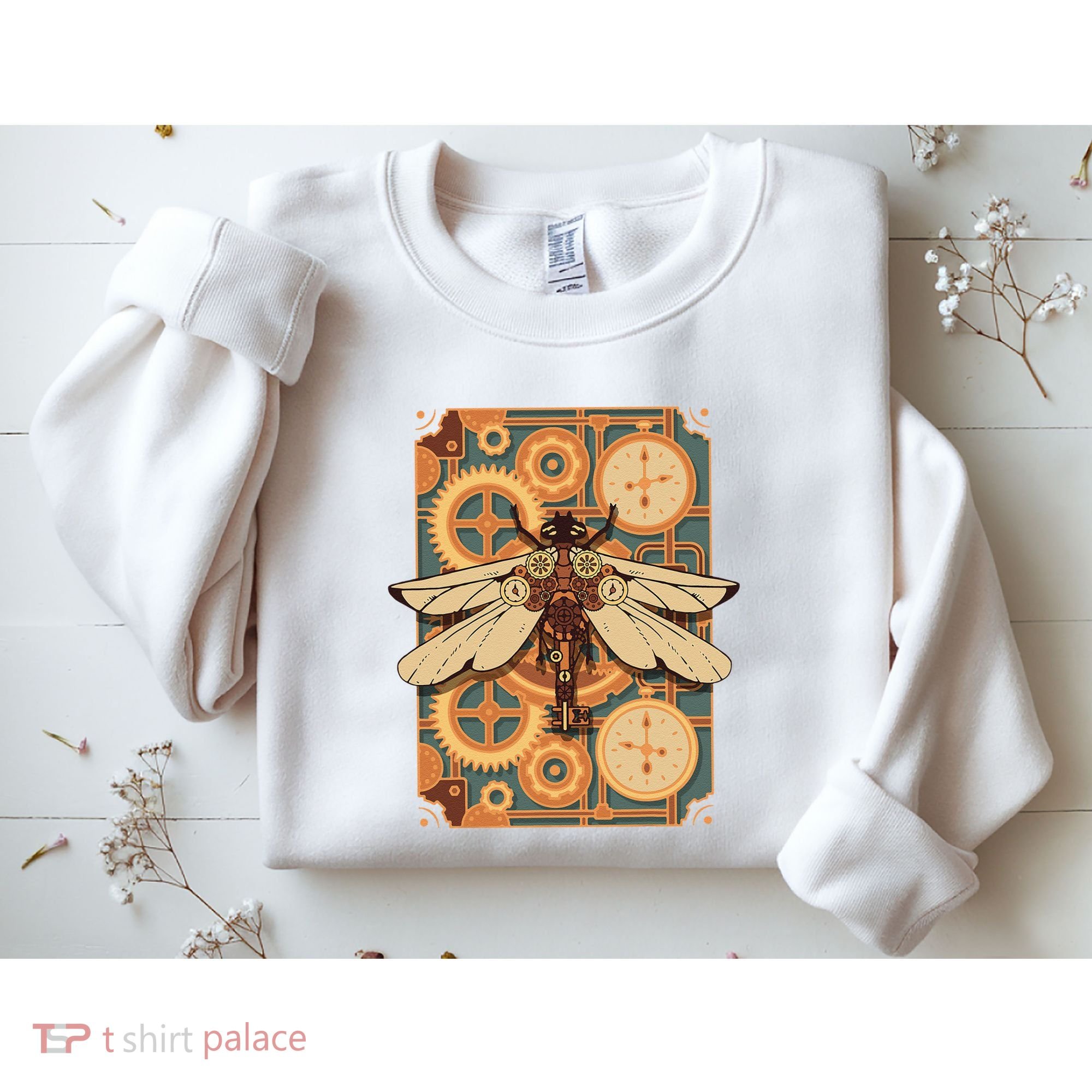 Steampunk Dragonfly Victorian Art Mechanical Steam Punk Sweatshirt