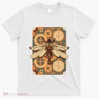 Steampunk Dragonfly Victorian Art Mechanical Steam Punk T-Shirt thumb 0