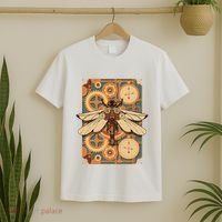 Steampunk Dragonfly Victorian Art Mechanical Steam Punk T-Shirt thumb 2