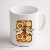 Steampunk Dragonfly Victorian Art Mechanical Steam Punk Coffee Mug thumb 1