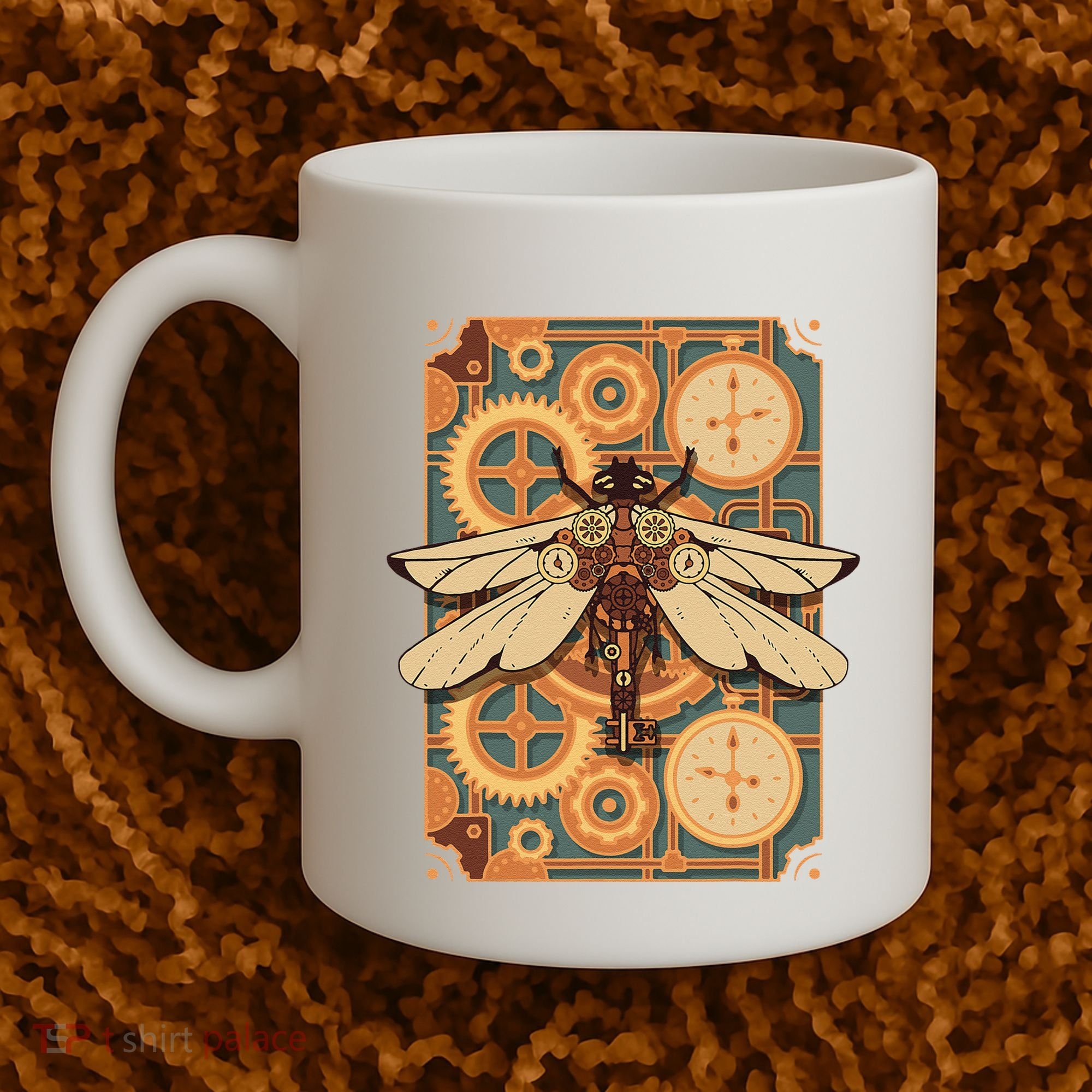 Steampunk Dragonfly Victorian Art Mechanical Steam Punk Coffee Mug