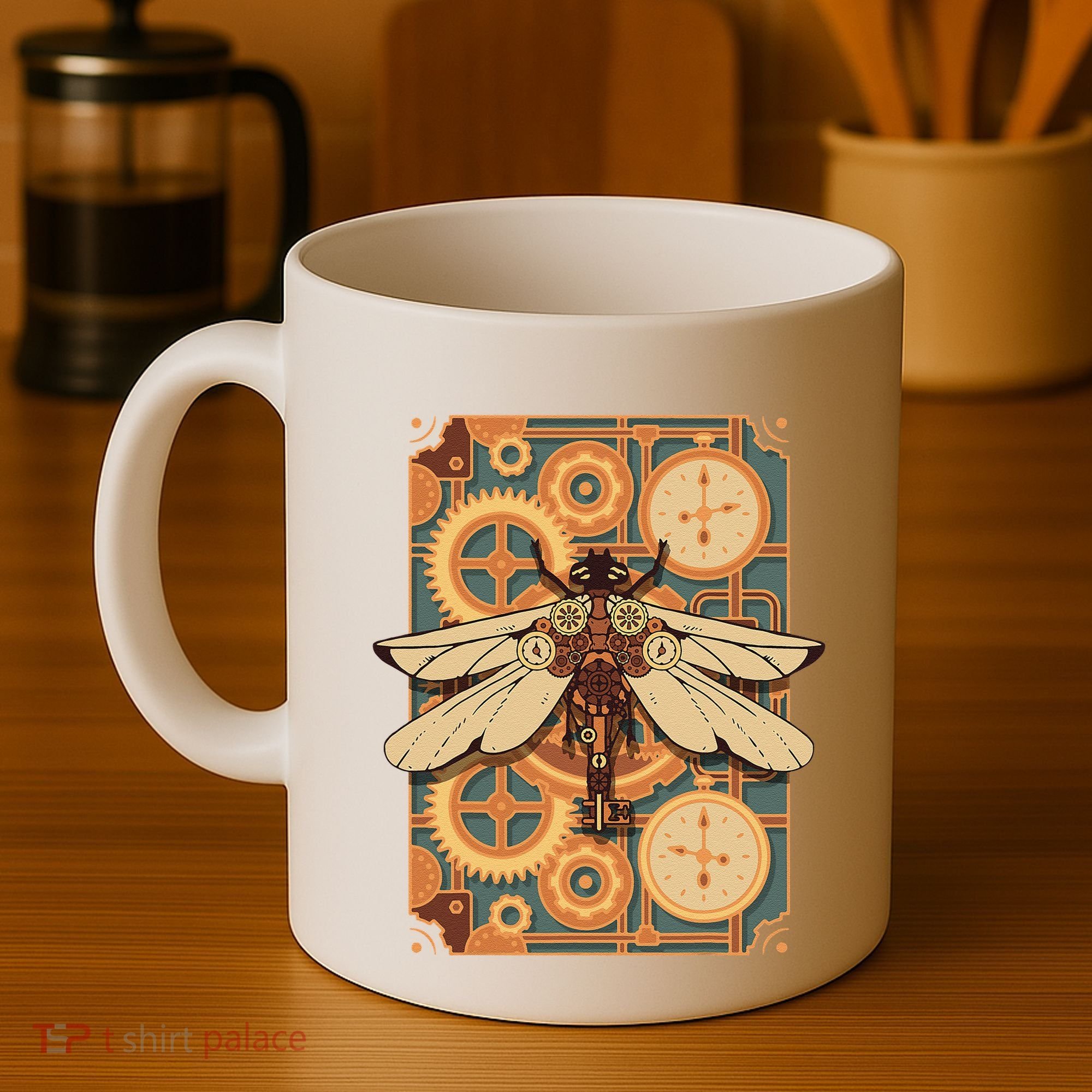 Steampunk Dragonfly Victorian Art Mechanical Steam Punk Coffee Mug