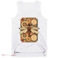 Steampunk Dragonfly Victorian Art Mechanical Steam Punk Tank Top thumb 0