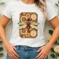 Steampunk Dragonfly Victorian Art Mechanical Steam Punk Women's T-Shirt thumb 2