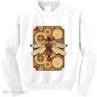 Steampunk Dragonfly Victorian Art Mechanical Steam Punk Kids Sweatshirt thumb 0