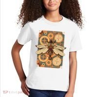 Steampunk Dragonfly Victorian Art Mechanical Steam Punk Kids T-Shirt thumb 2