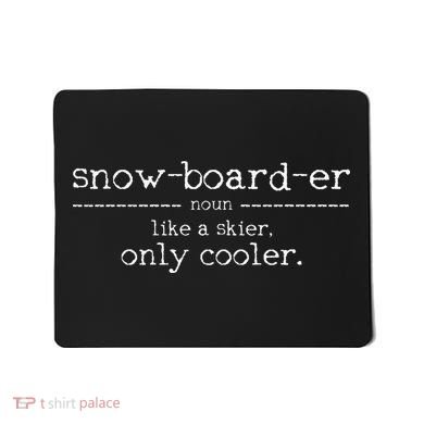 Snowboarder Definition vintage Snowboarding Snowboard Mousepad