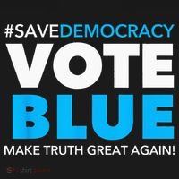Save Democracy Vote Blue Make Truth Great Again Bucket Hat thumb 4