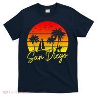 San Diego Vintage Sunset California Sailing Surfer San Diego T-Shirt thumb 0