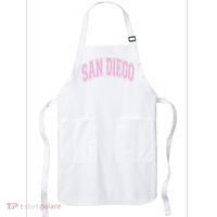 San Diego Varsity Style White With Pink Text Apron thumb 0