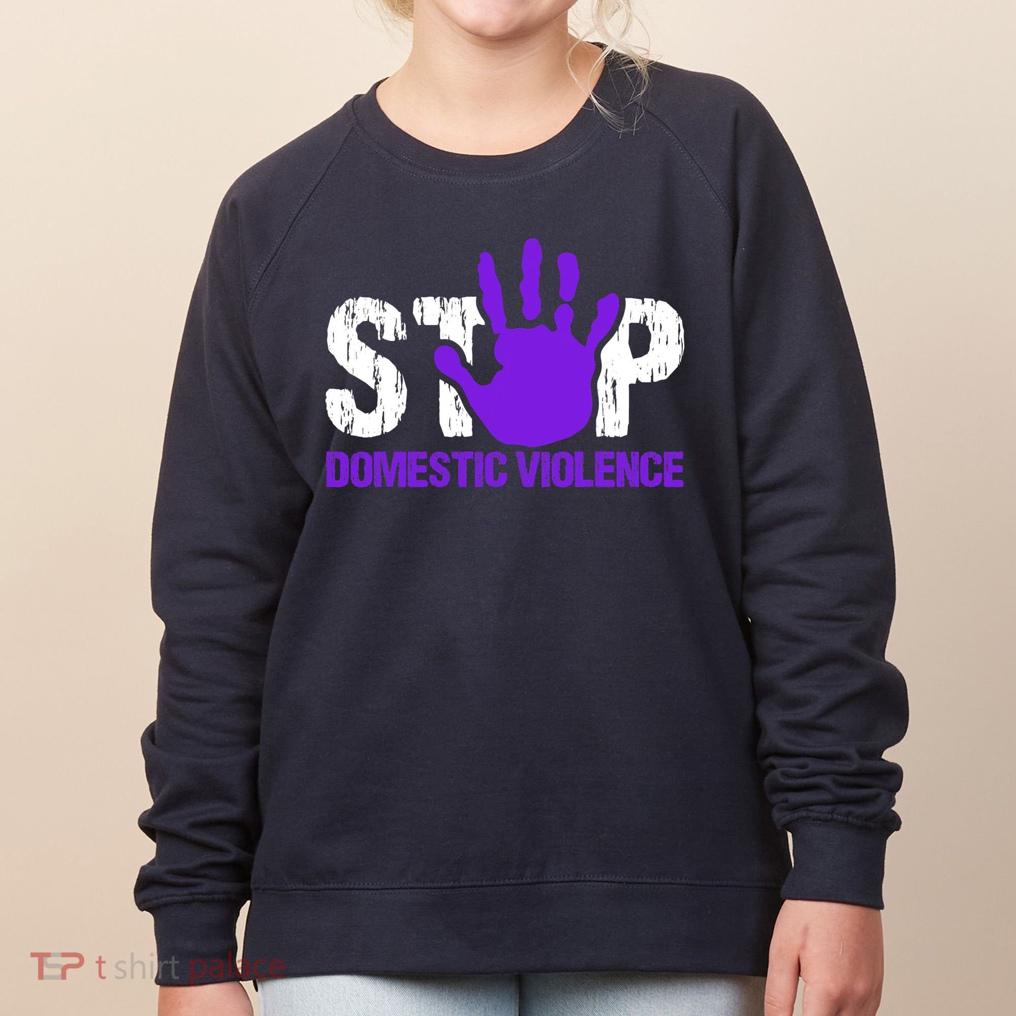 Stop Domestic Violence Awareness Women's Sweatshirt