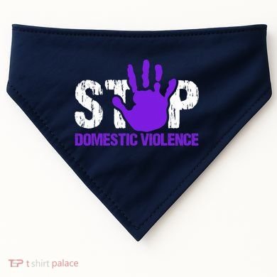 Stop Domestic Violence Awareness USA-Made Doggie Bandana