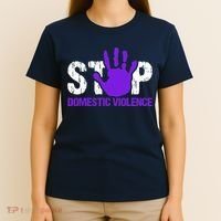 Stop Domestic Violence Awareness T-Shirt thumb 4