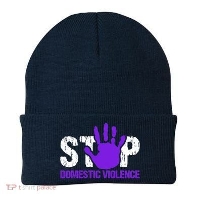 Stop Domestic Violence Awareness Beanie