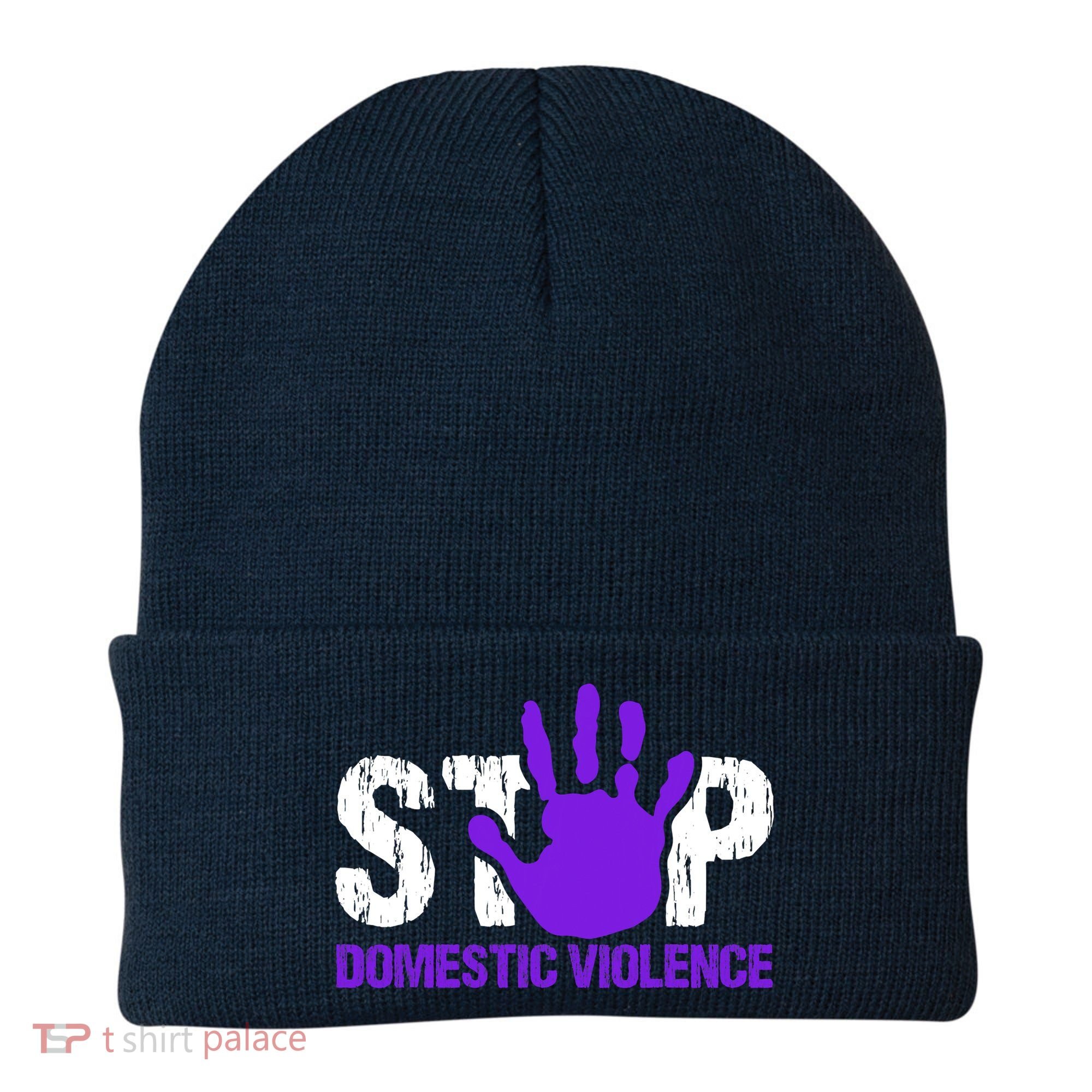 Stop Domestic Violence Awareness Beanie