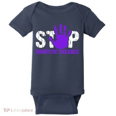 Stop Domestic Violence Awareness Baby Bodysuit