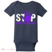 Stop Domestic Violence Awareness Baby Bodysuit thumb 0