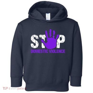 Stop Domestic Violence Awareness Toddler Hoodie
