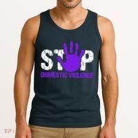 Stop Domestic Violence Awareness Tank Top thumb 3