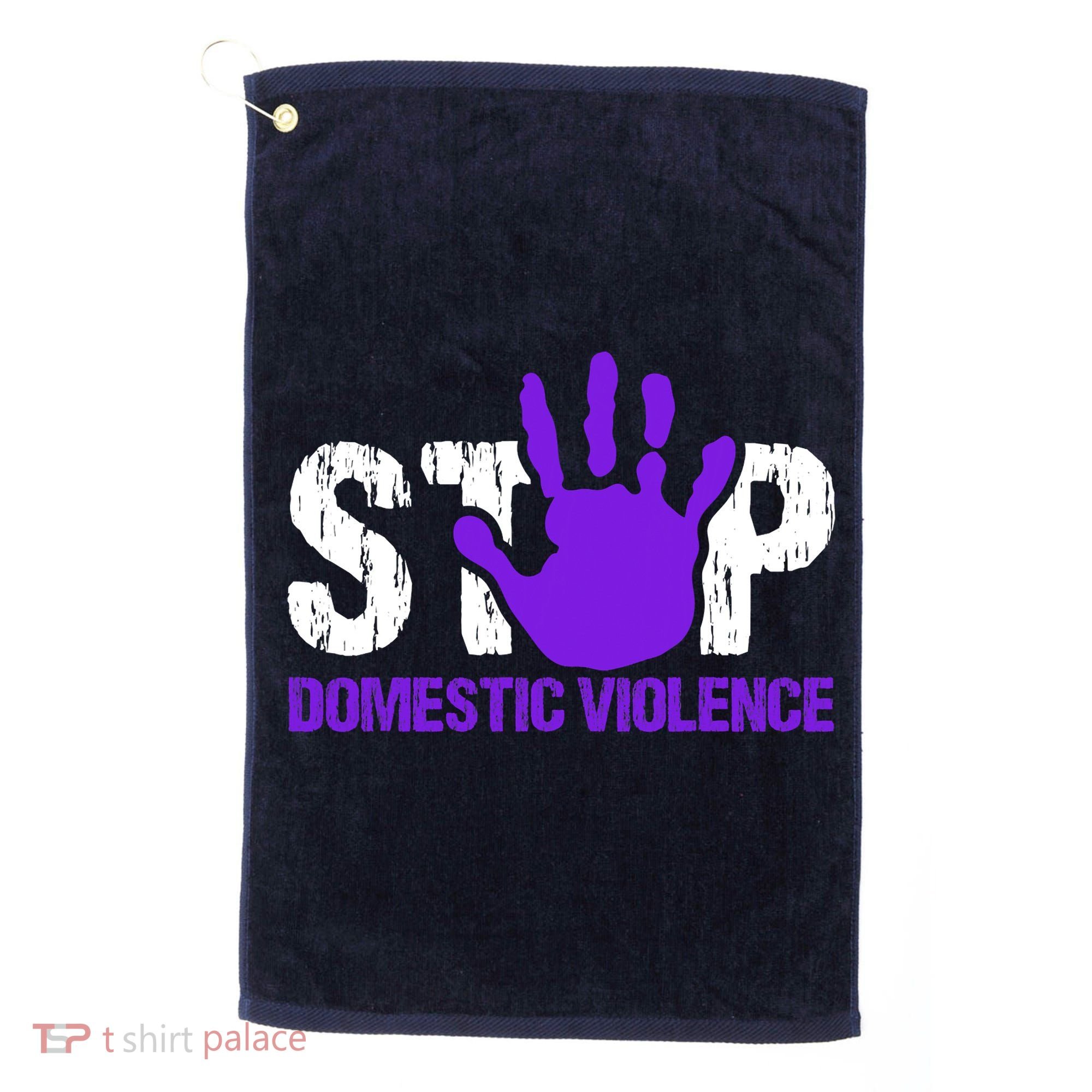 Stop Domestic Violence Awareness Golf Towel