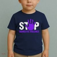 Stop Domestic Violence Awareness Toddler T-Shirt thumb 2