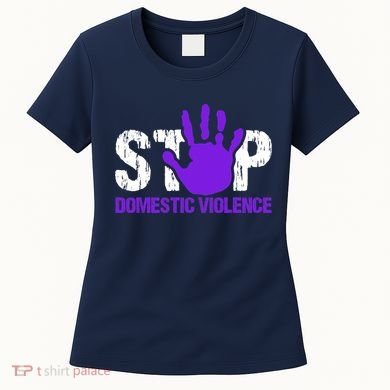 Stop Domestic Violence Awareness Women's T-Shirt