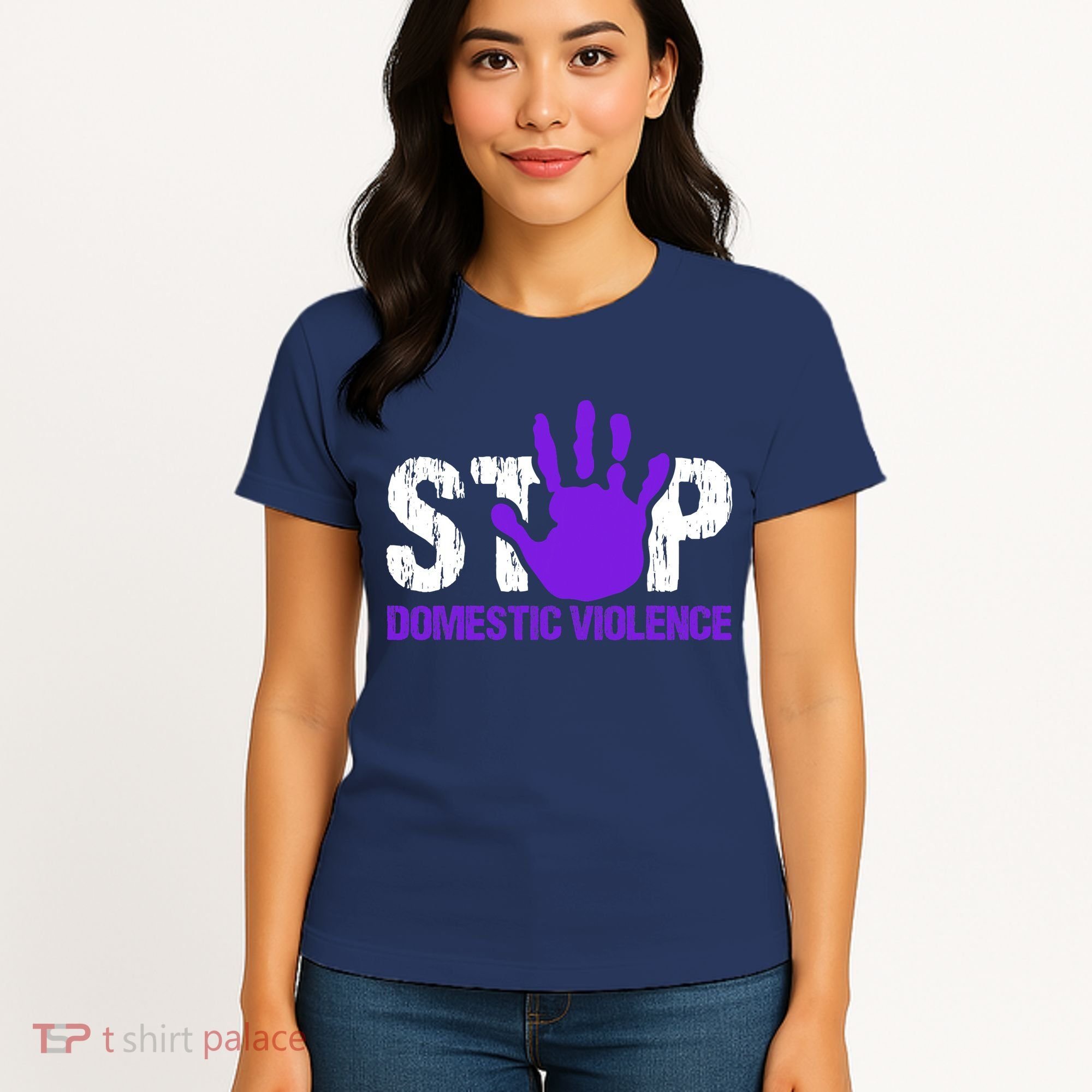 Stop Domestic Violence Awareness Women's T-Shirt