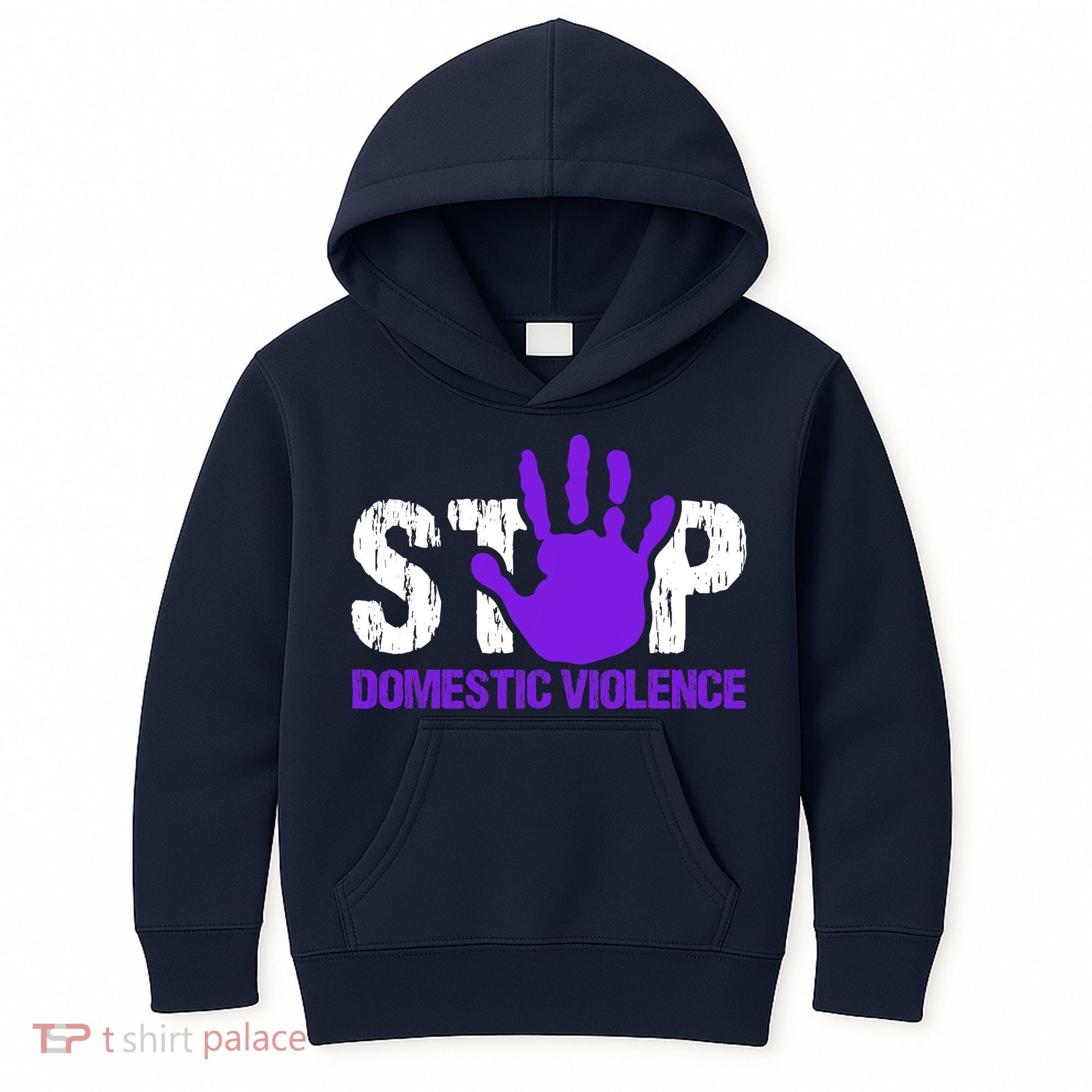 Stop Domestic Violence Awareness Kids Hoodie