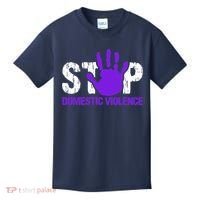 Stop Domestic Violence Awareness Kids T-Shirt thumb 0