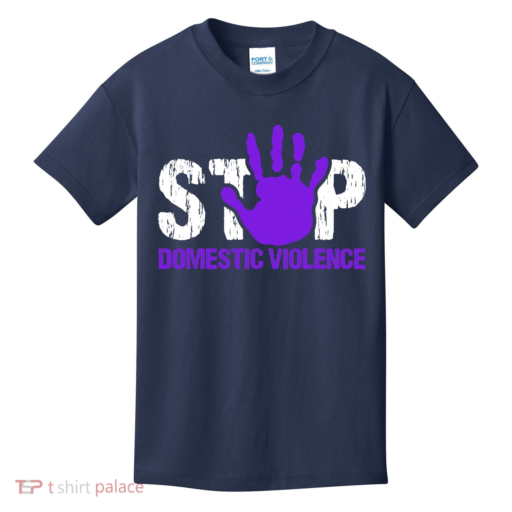 Stop Domestic Violence Awareness Kids T-Shirt